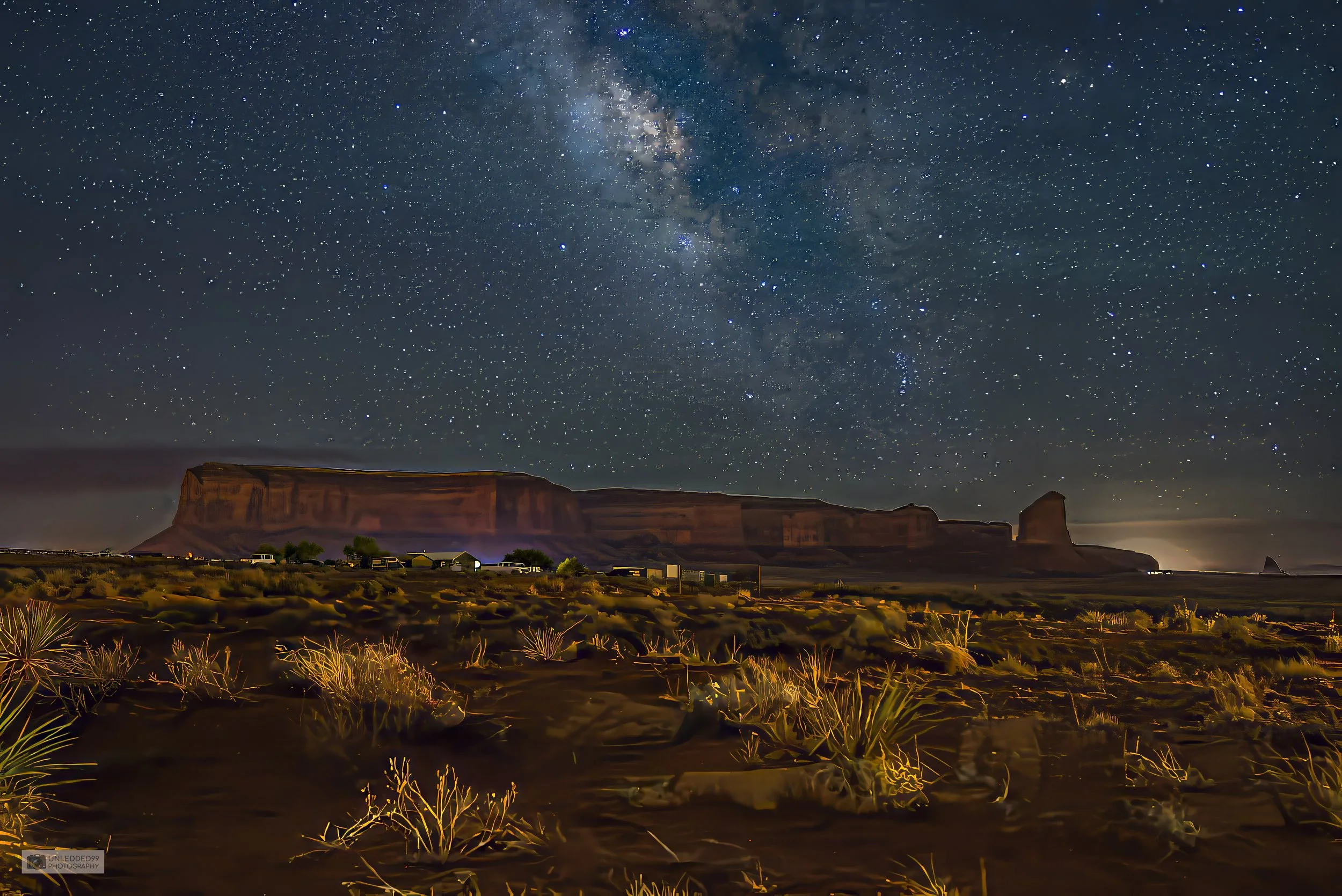 Monument Valley At Midnight