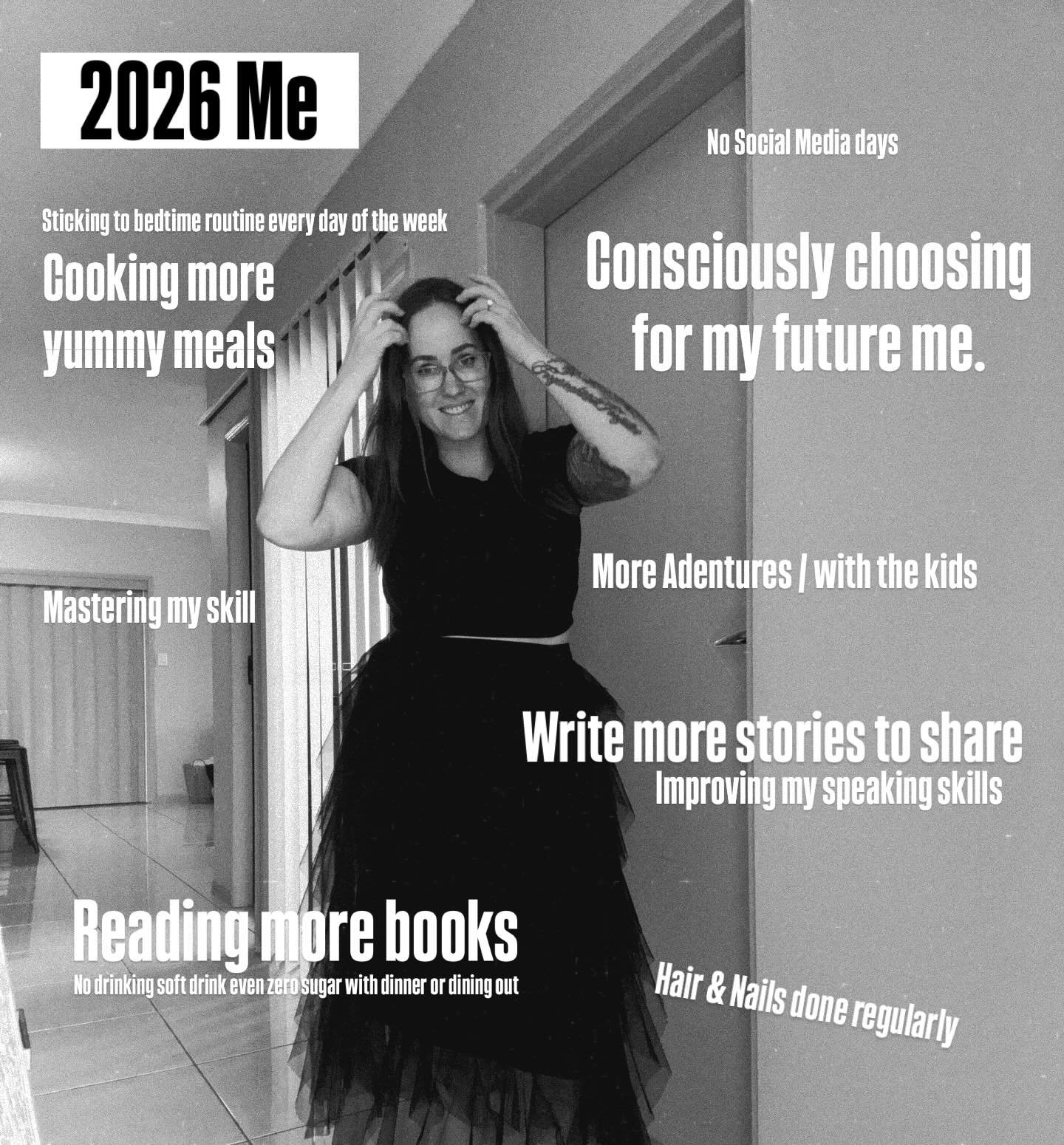 2026 is about Consciously choosing for the future me. No social media days. Reading more books. Writing more stories. More adventures 🙌

Now it&rsquo;s your turn 👇
