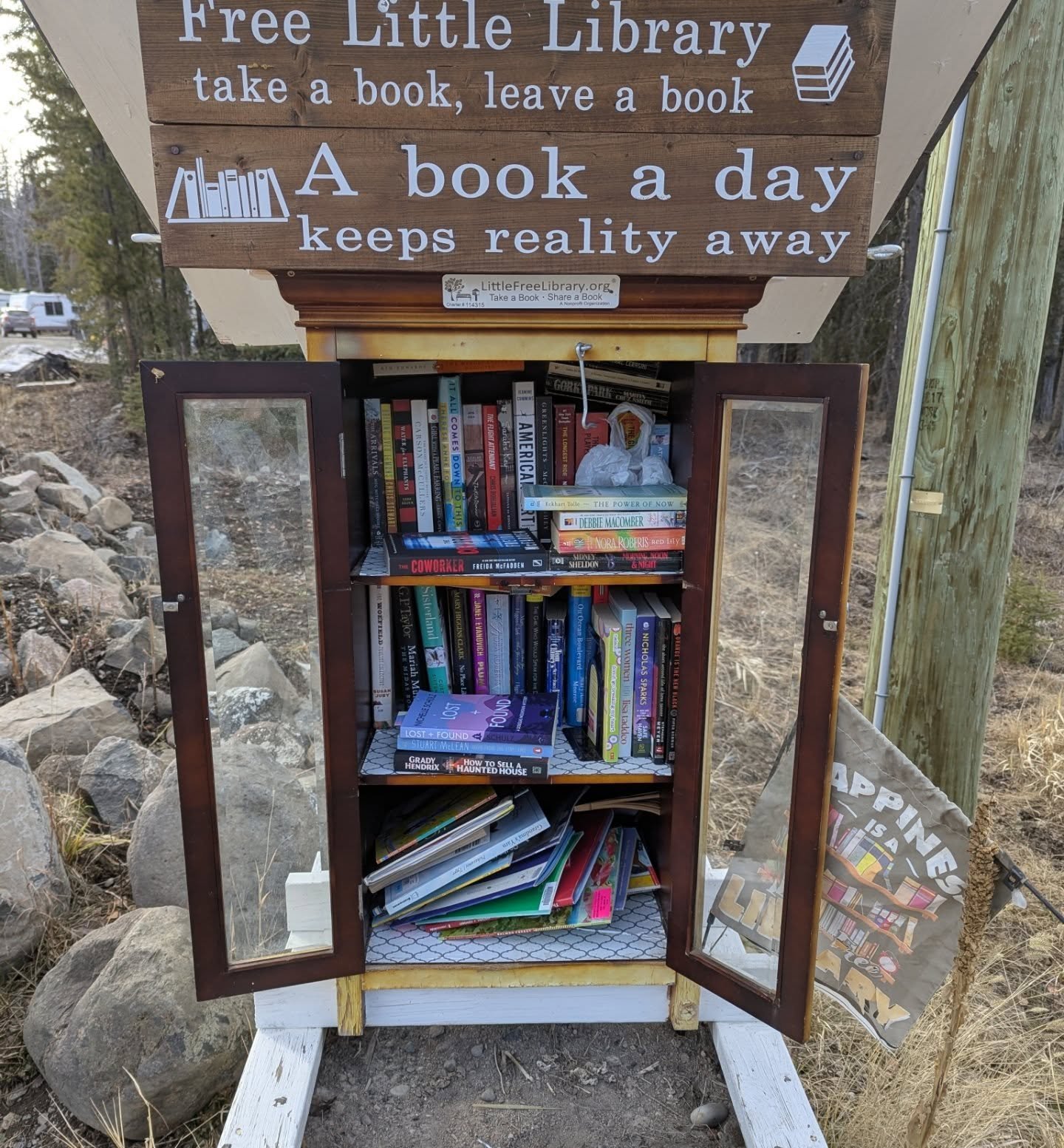 Dropped some signed copies off at a few little libraries around town and took the puppy for a walk. 💜💙🩵 A happy lil Tuesday.