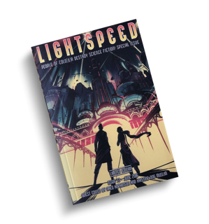 Portada de Light Speed, antología de ciencia ficción.