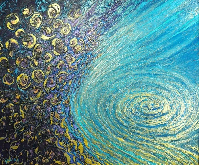 Tree of Space「宇宙の樹」
 
 
 キャンバス / アクリルガッシュ
 60.6x 72.7cm
 2025
 