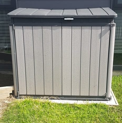 Outdoor Storage Locker with Ply dividers - Janine Wadham