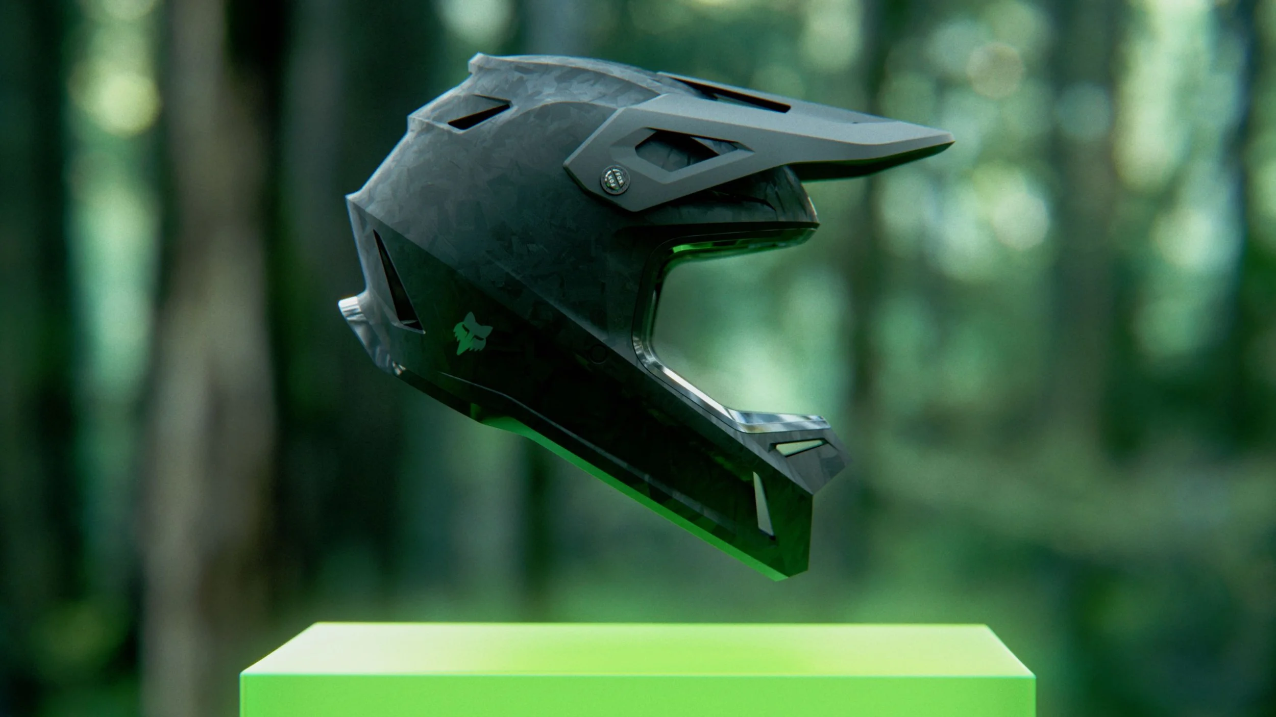 3d helmet render fox racing rampage rs 3d