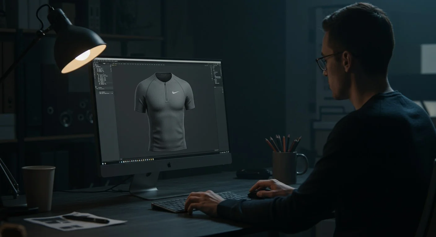 nike 3d apparel design render studio