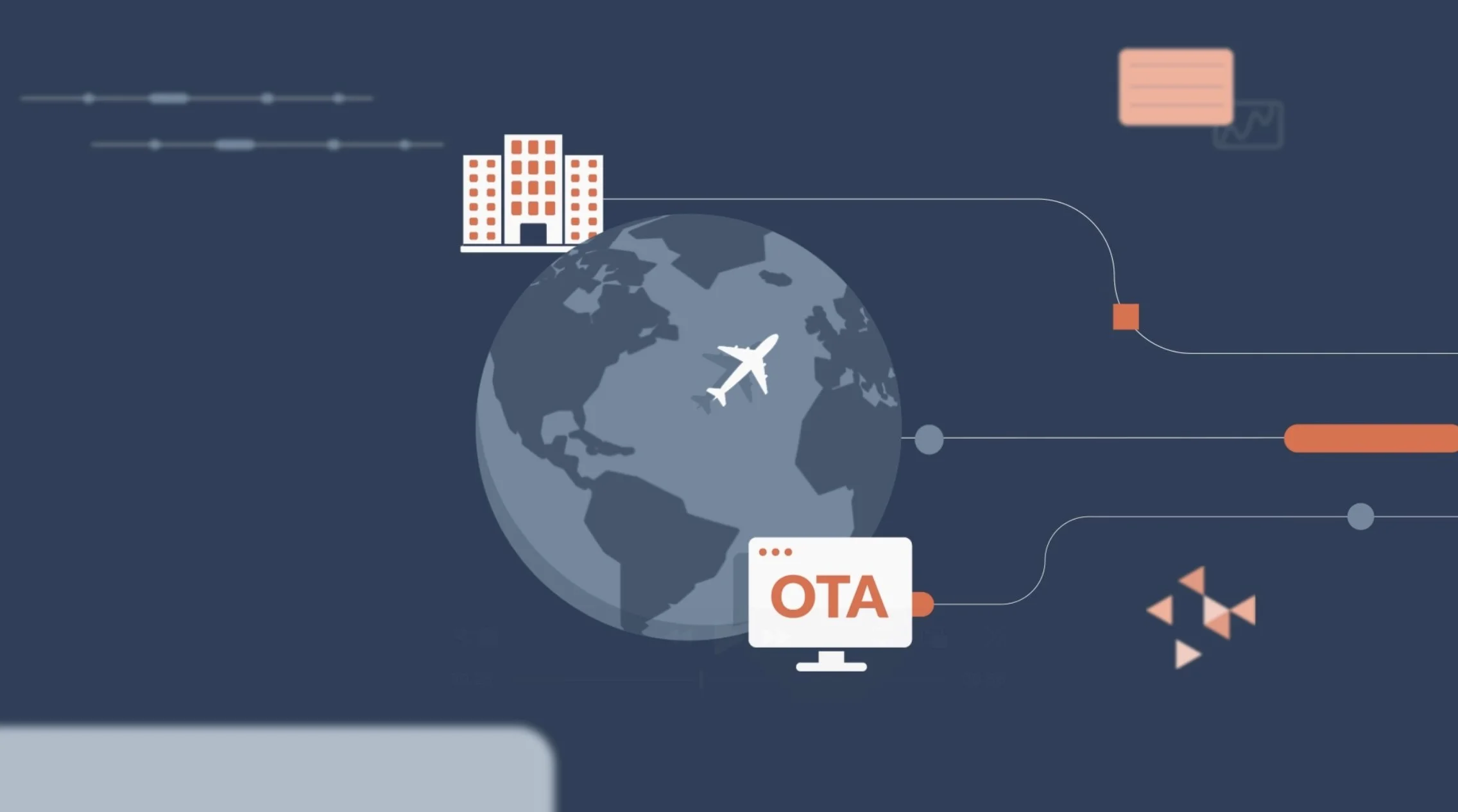 Vibrant 2D animated character design for Sojern film, crafted for tech company storytelling