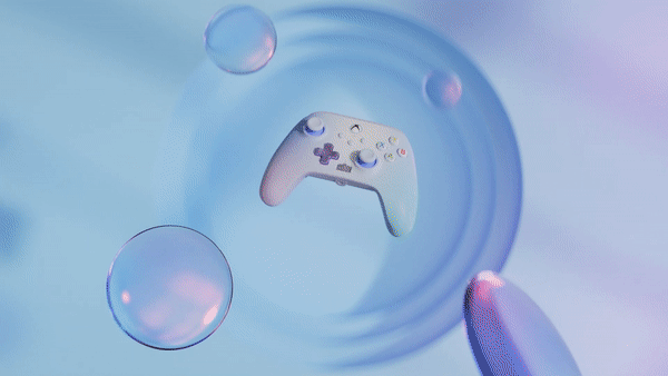 xbox pastel controller animation 3d