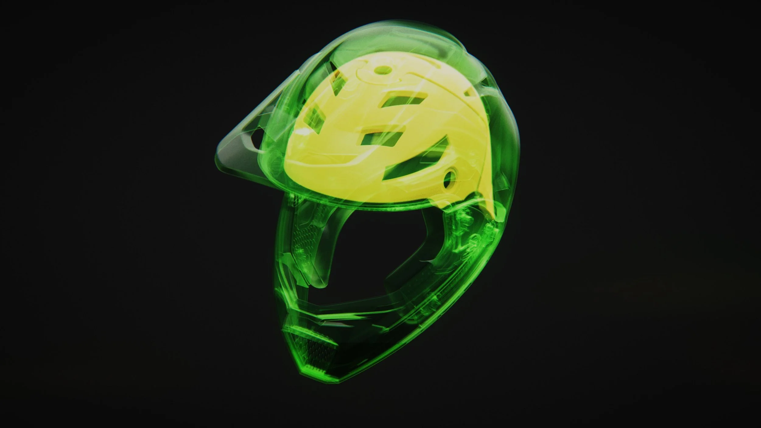 helmet protection render 3d product fox