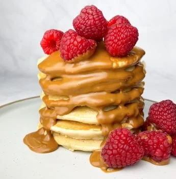 Raspberry Biscoff Pancakes
