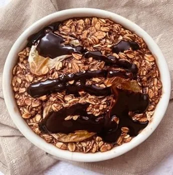 Chocolate Orange Baked Oats