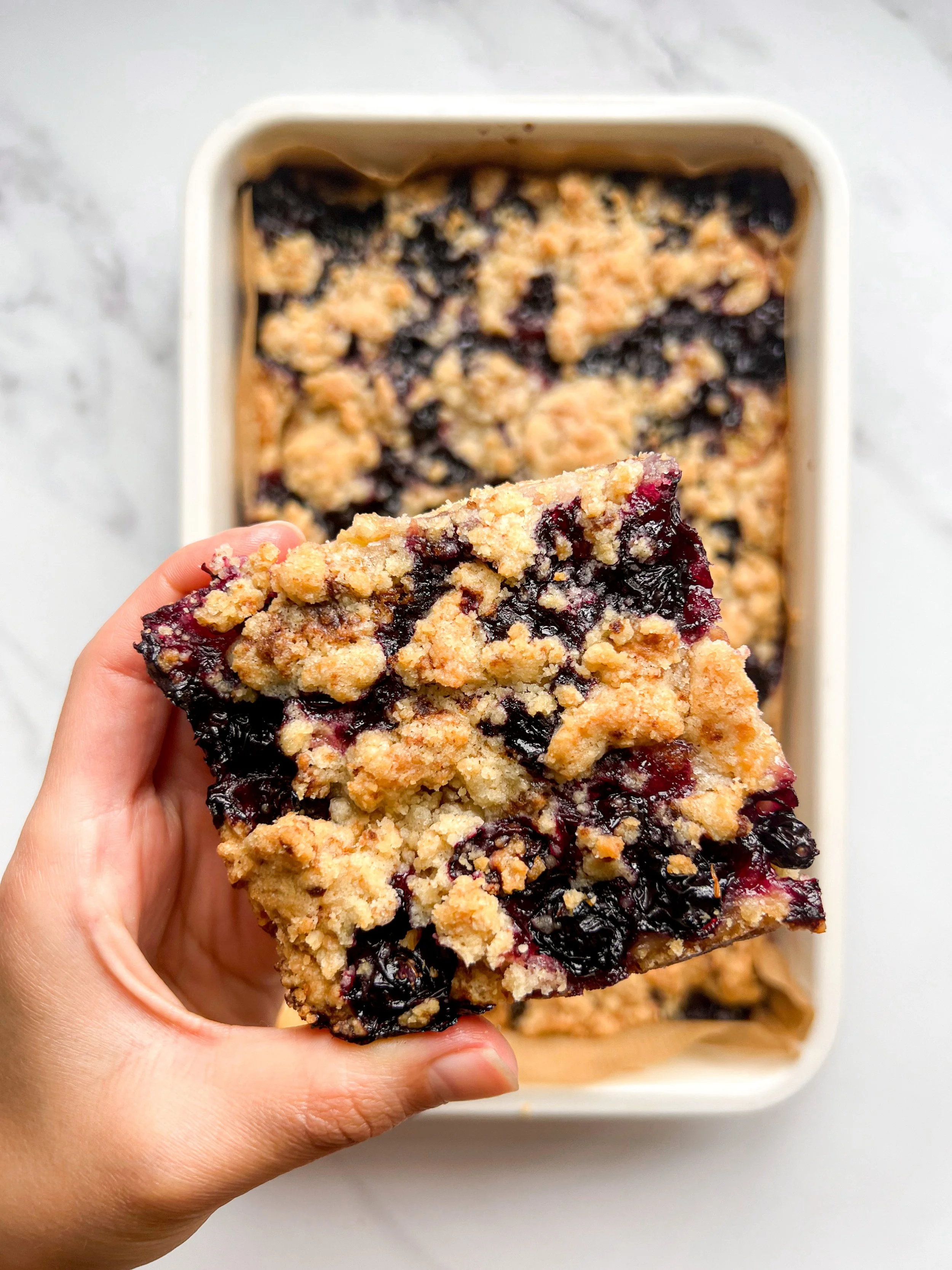 Blueberry Tray Bake Bars