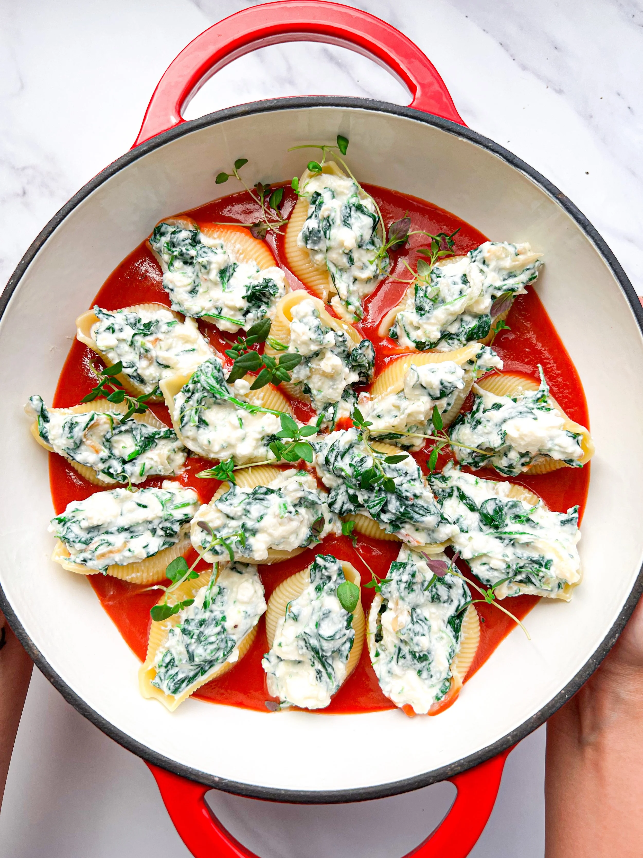 Ricotta &amp; Spinach Pasta Shells