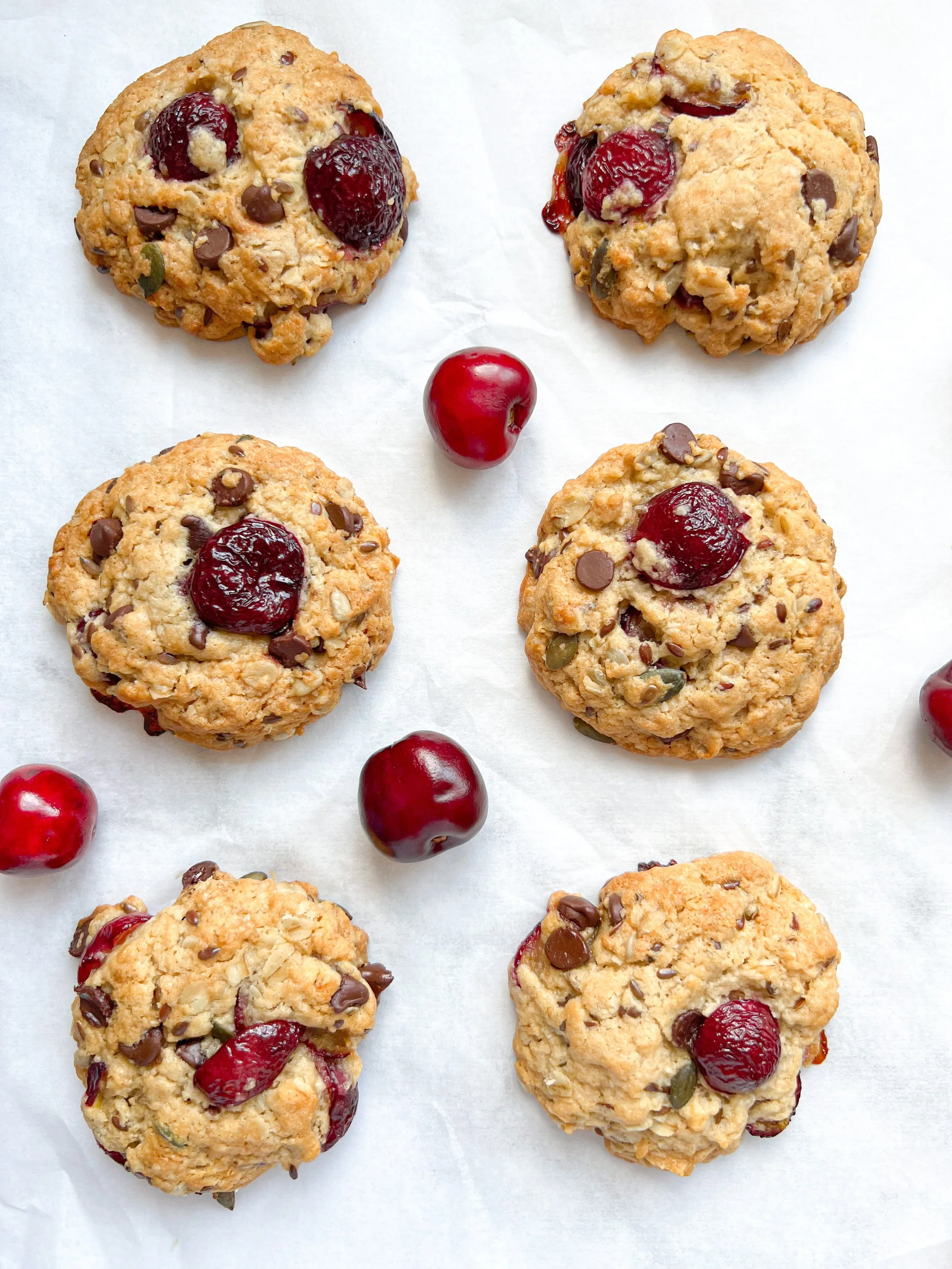 Cherry &amp; Dark Chocolate Cookies 
