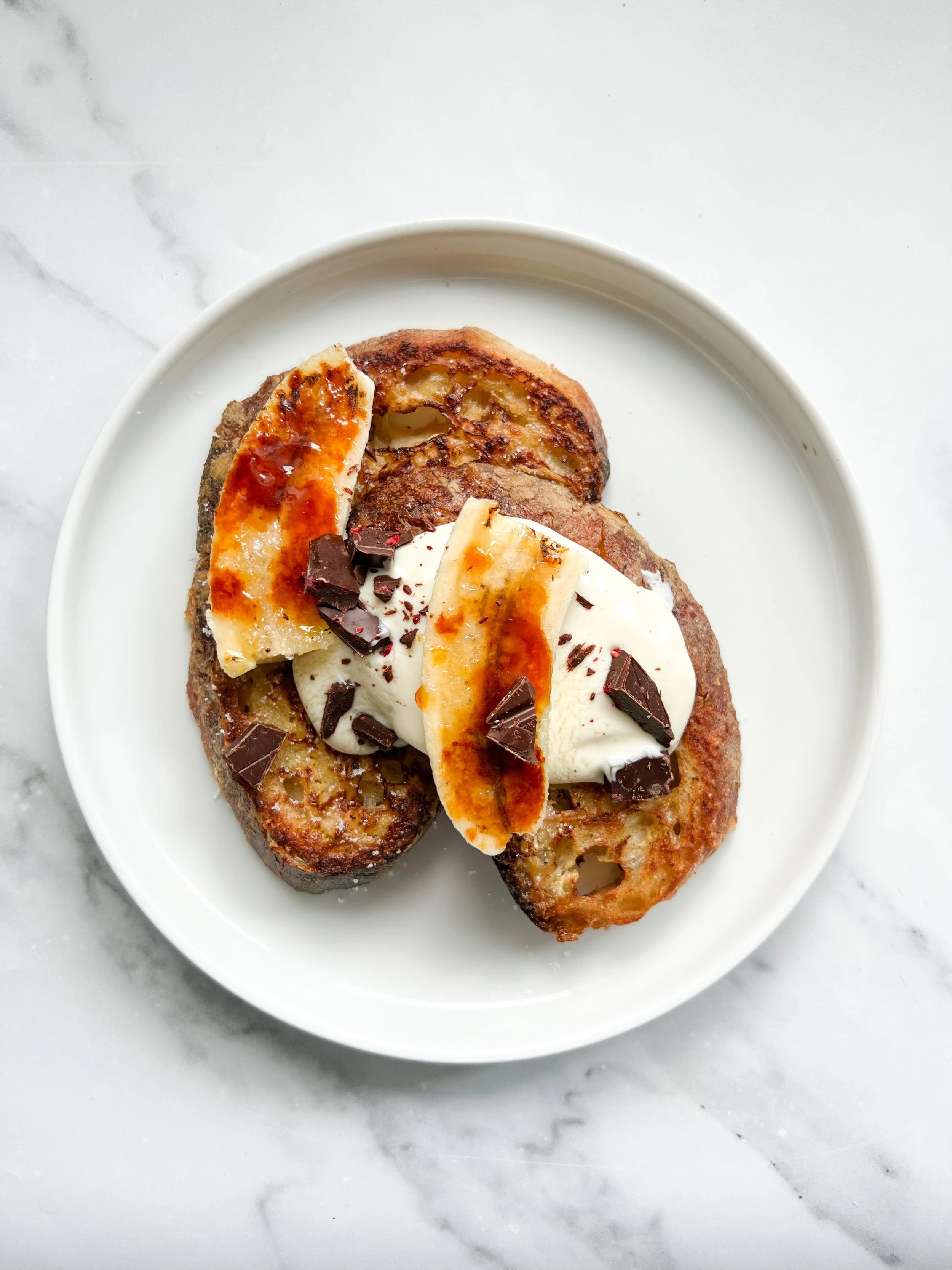 Banana &amp; Chocolate French Toast