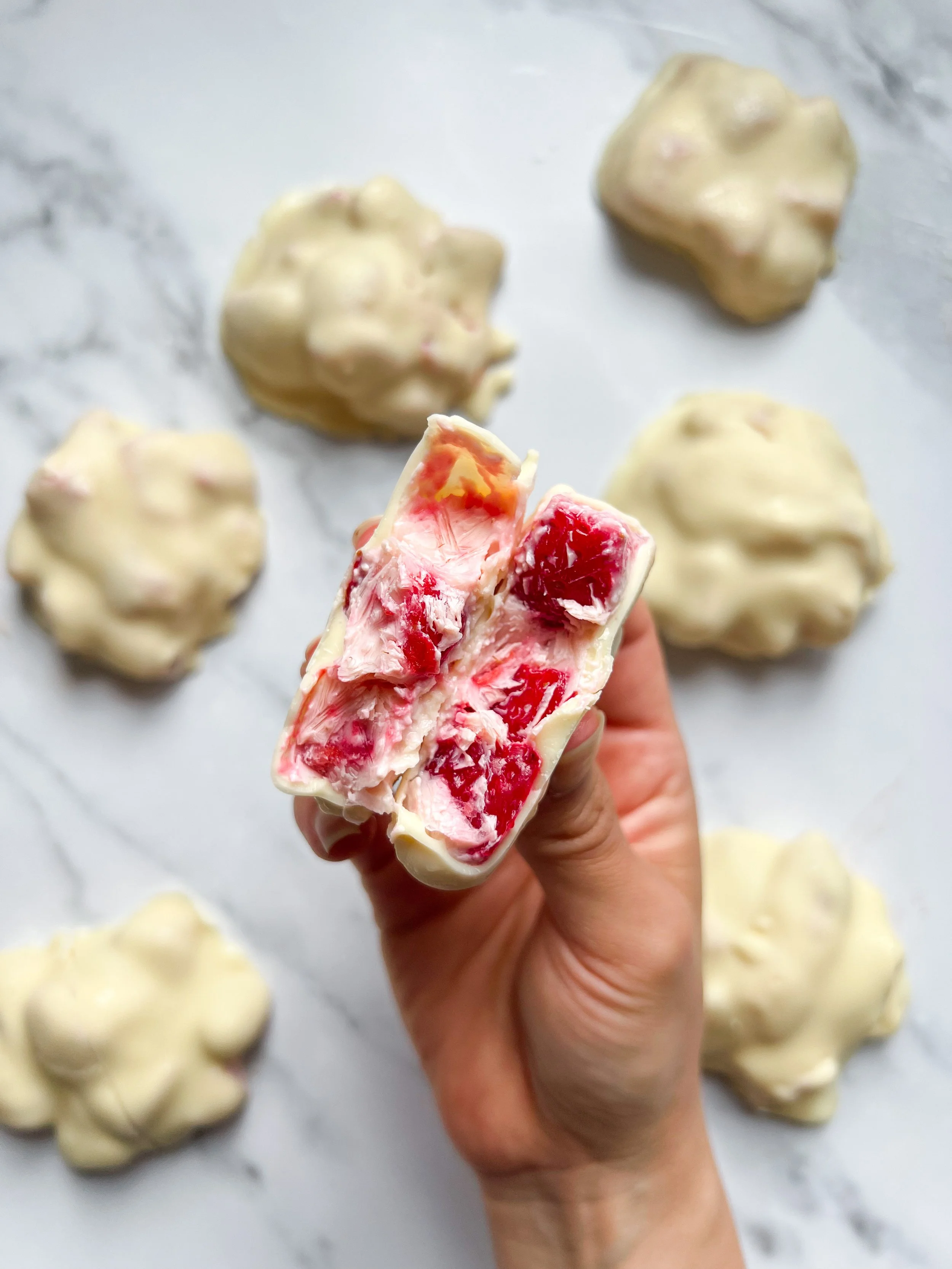 Strawberries &amp; Cream Clusters