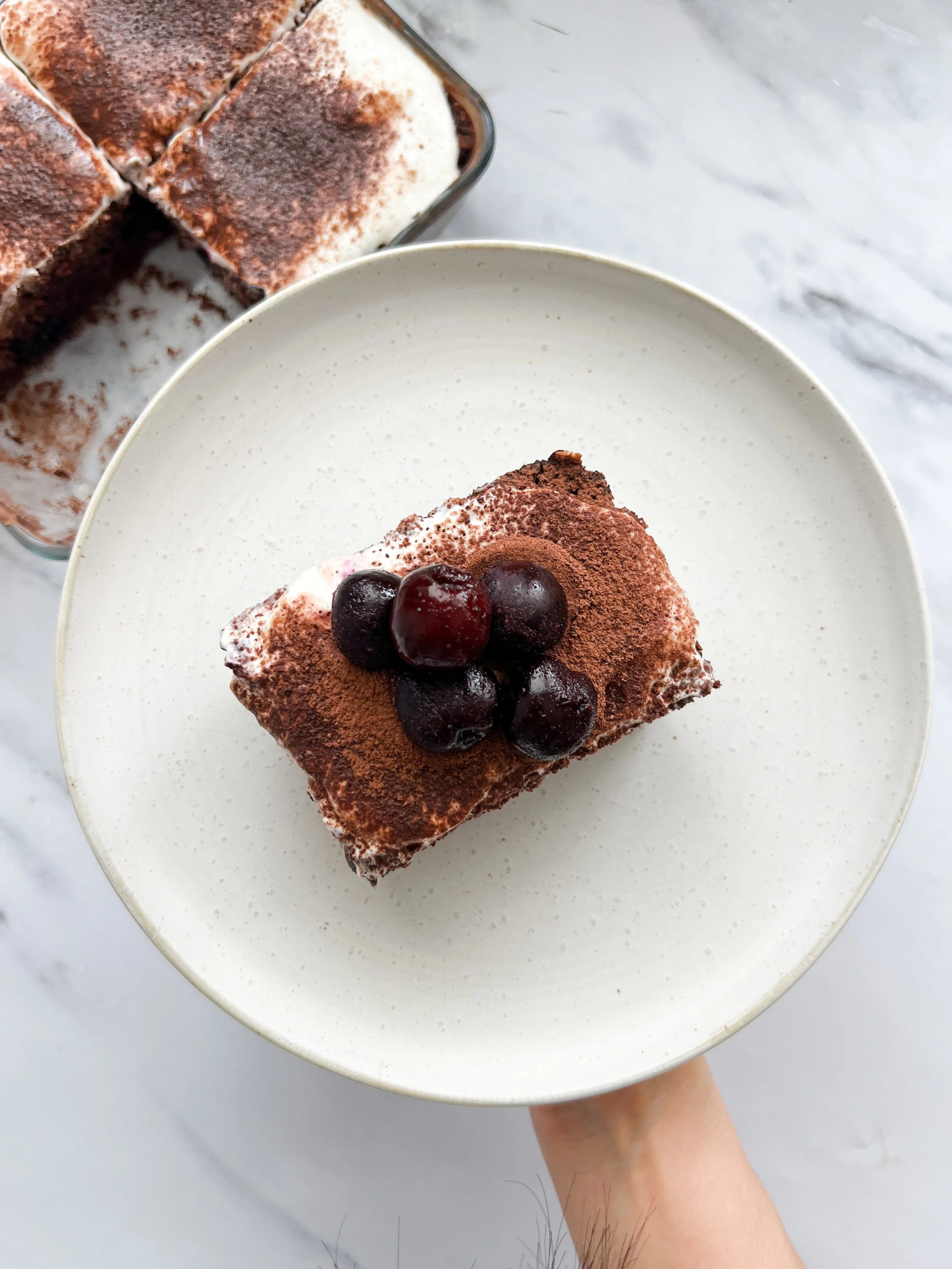 Chocolate &amp; Cherry Oat Cake