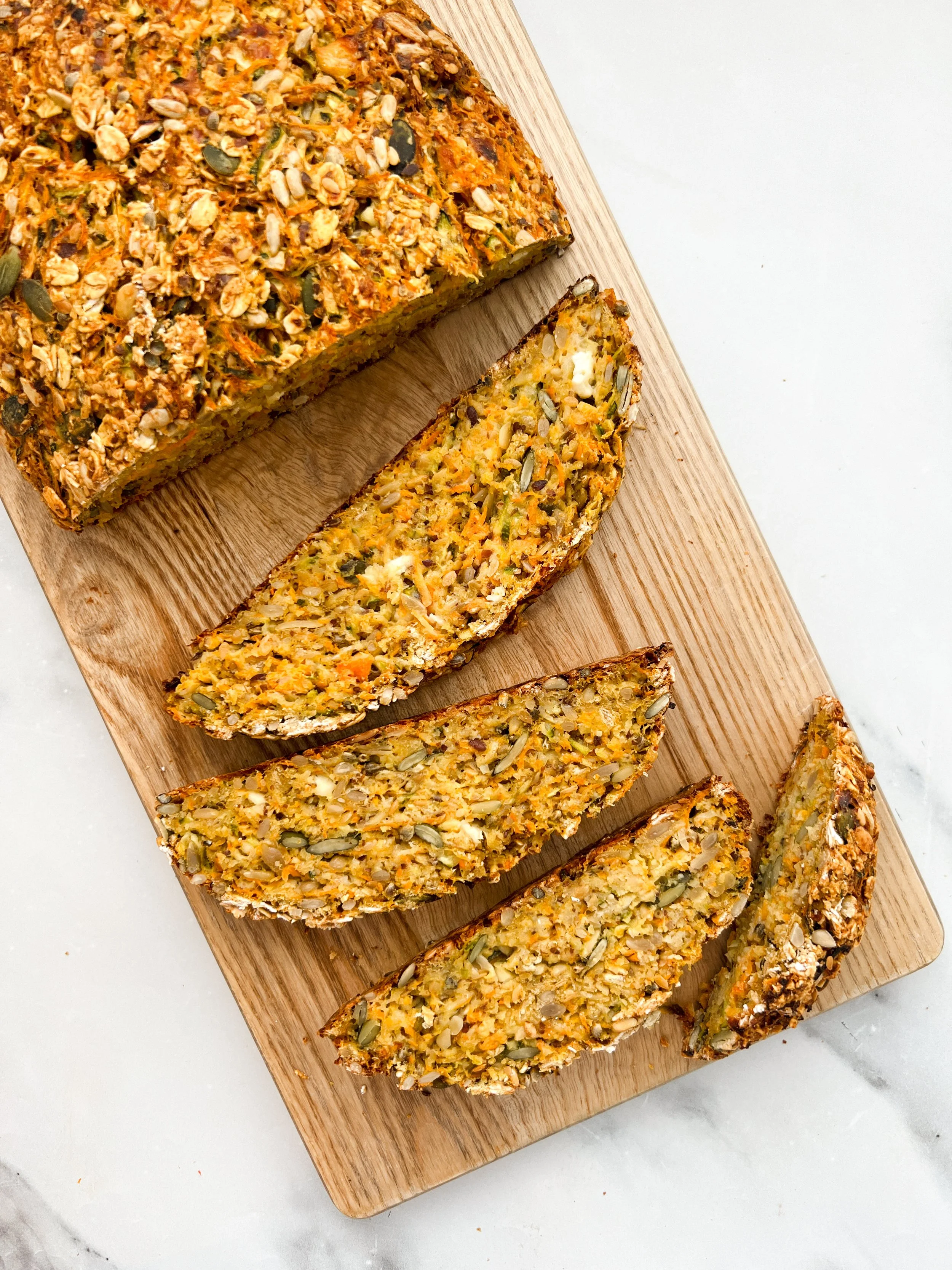 Hidden Veggies Cottage Cheese Bread