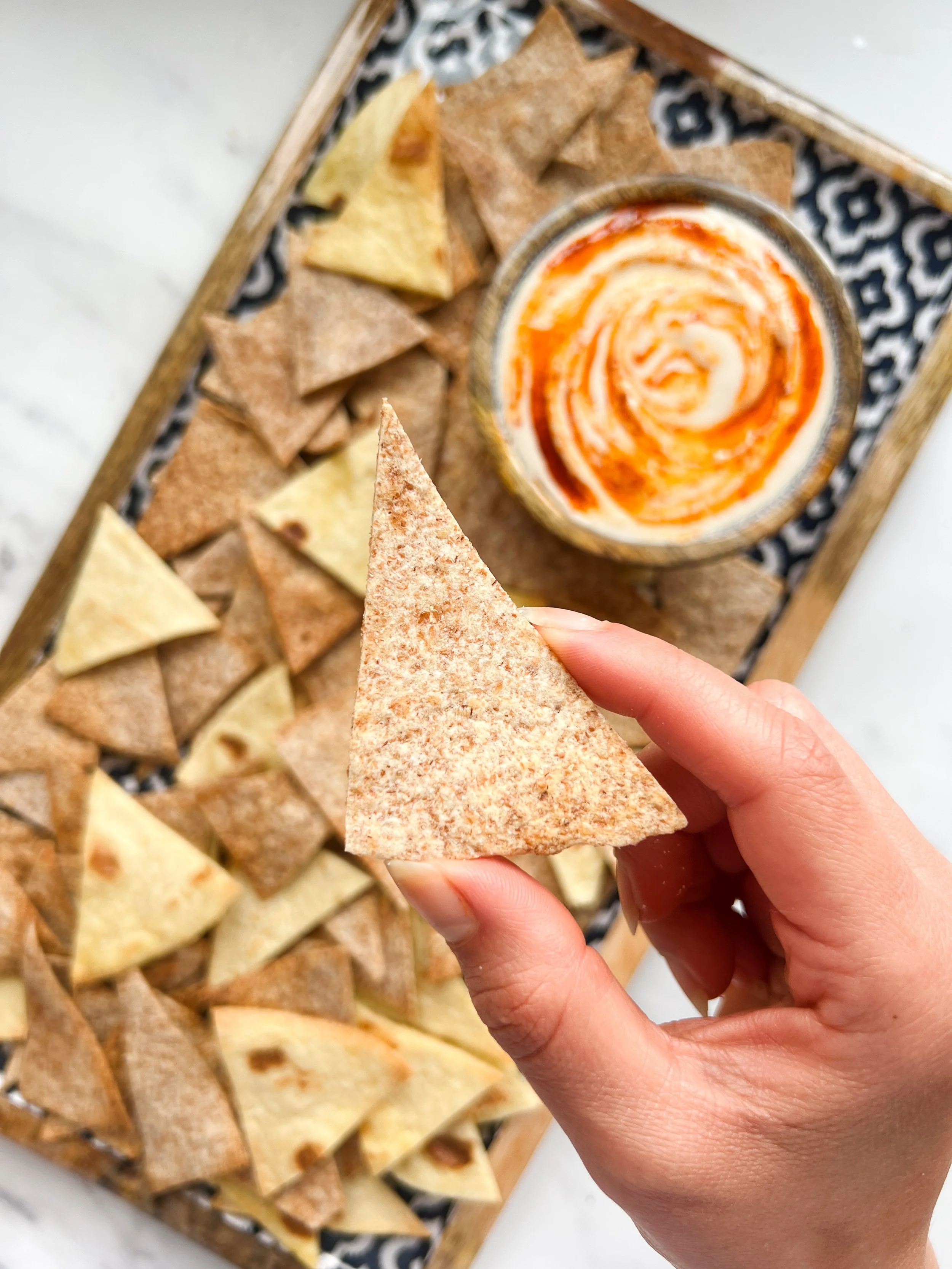 Tortilla Chips with Bean Dip