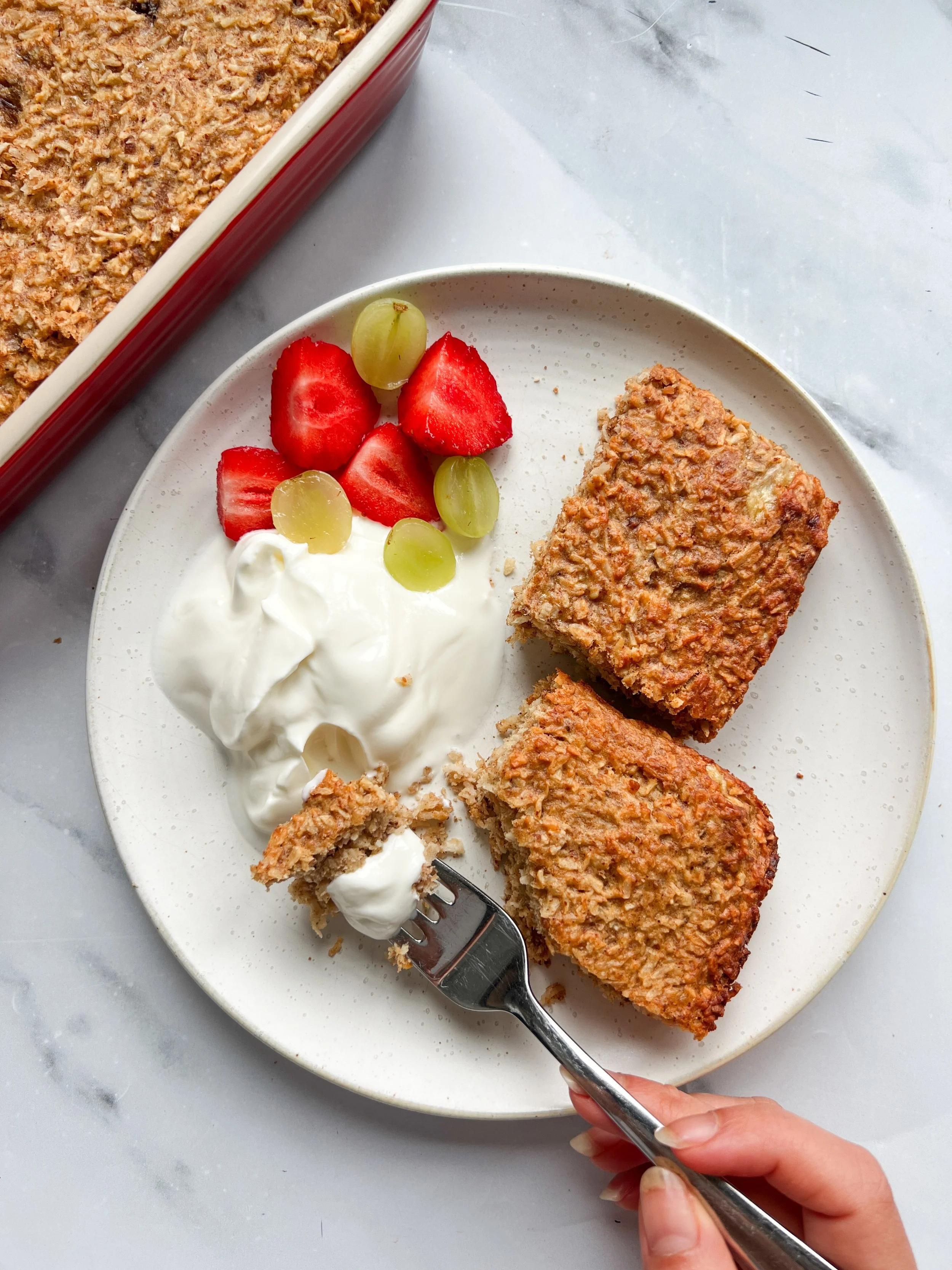 Banana &amp; Coconut Breakfast Slice