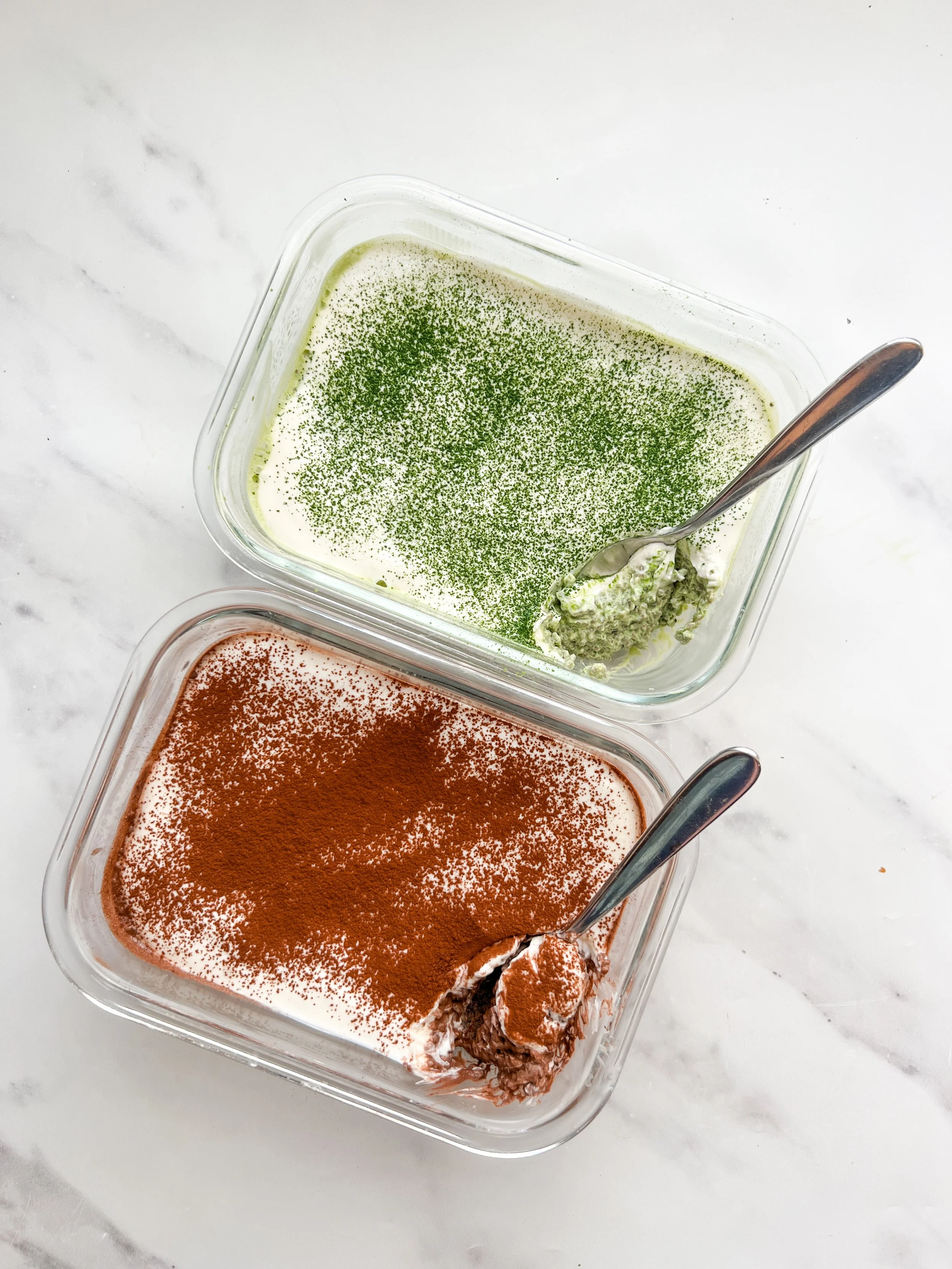 Mocha &amp; Matcha Chia Pudding