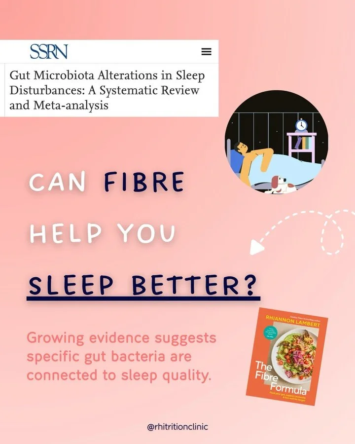 Sleep + Gut Health 🧠🌙
 We often think about sleep as something controlled by the brain alone, but emerging science shows the gut may play a powerful supporting role too.

A recent systematic review and meta-analysis (preprint for The Lancet Microbe