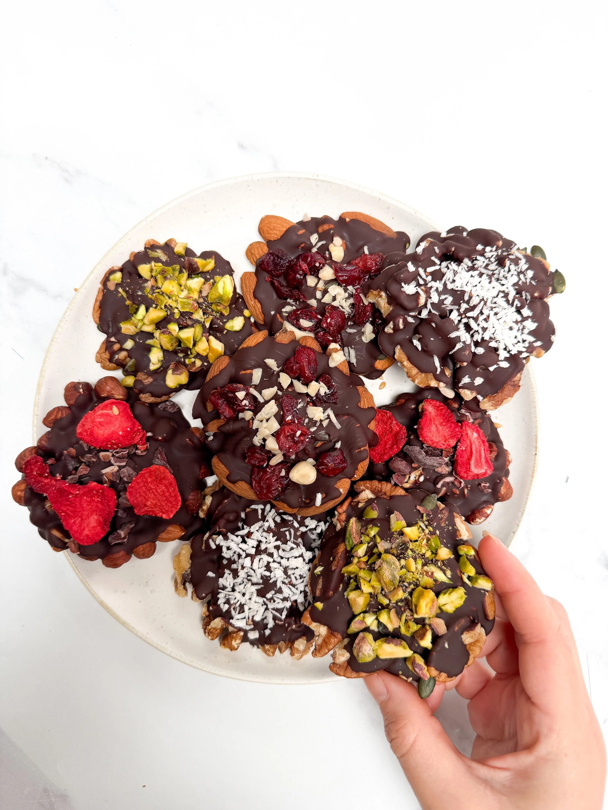 Nut &amp; Seed Chocolate Discs