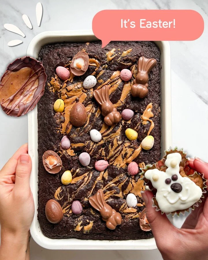 HAPPY EASTER WEEKEND 🐣🌸 celebrating with a little twist&hellip; delicious and nourishing recipes that do great things for our bodies and taste buds 💛

🍫 Dark chocolate isn&rsquo;t just delicious, it&rsquo;s rich in polyphenols, which help support