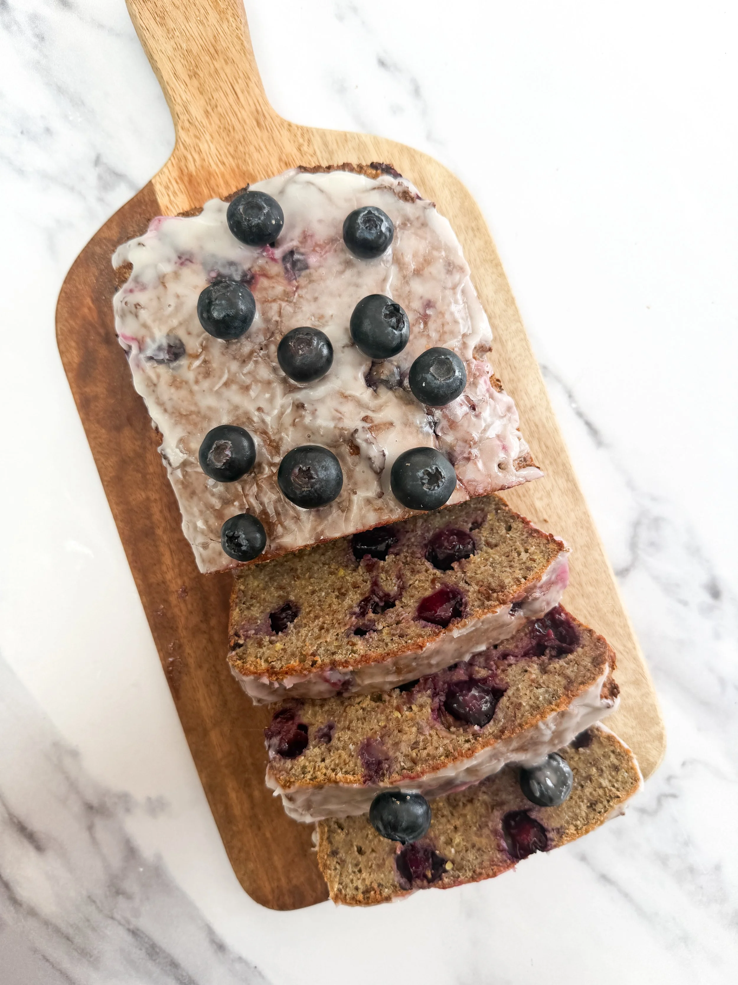 Blueberry Lemon Flaxseed Loaf