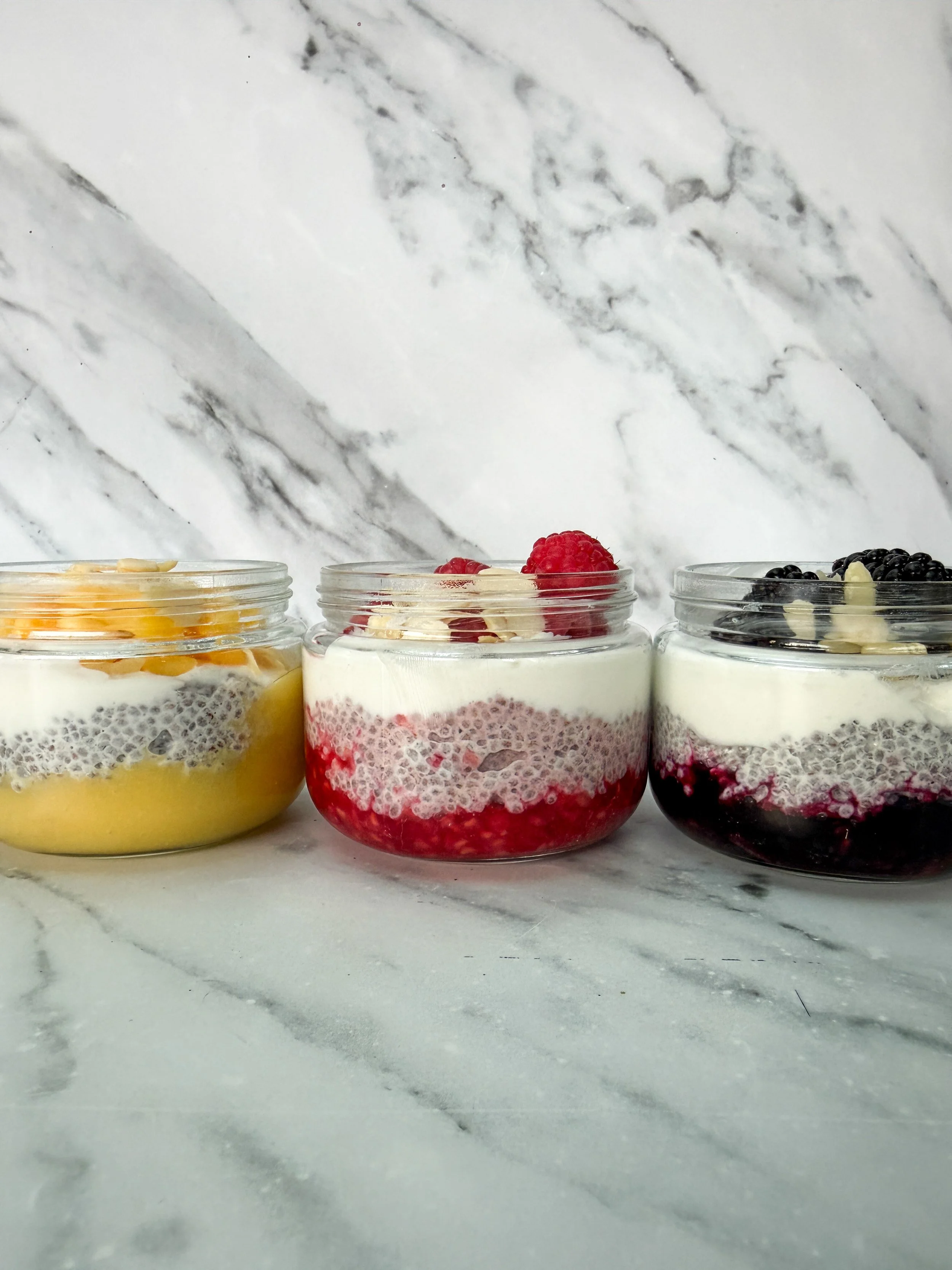Fruity Chia Pudding Pots