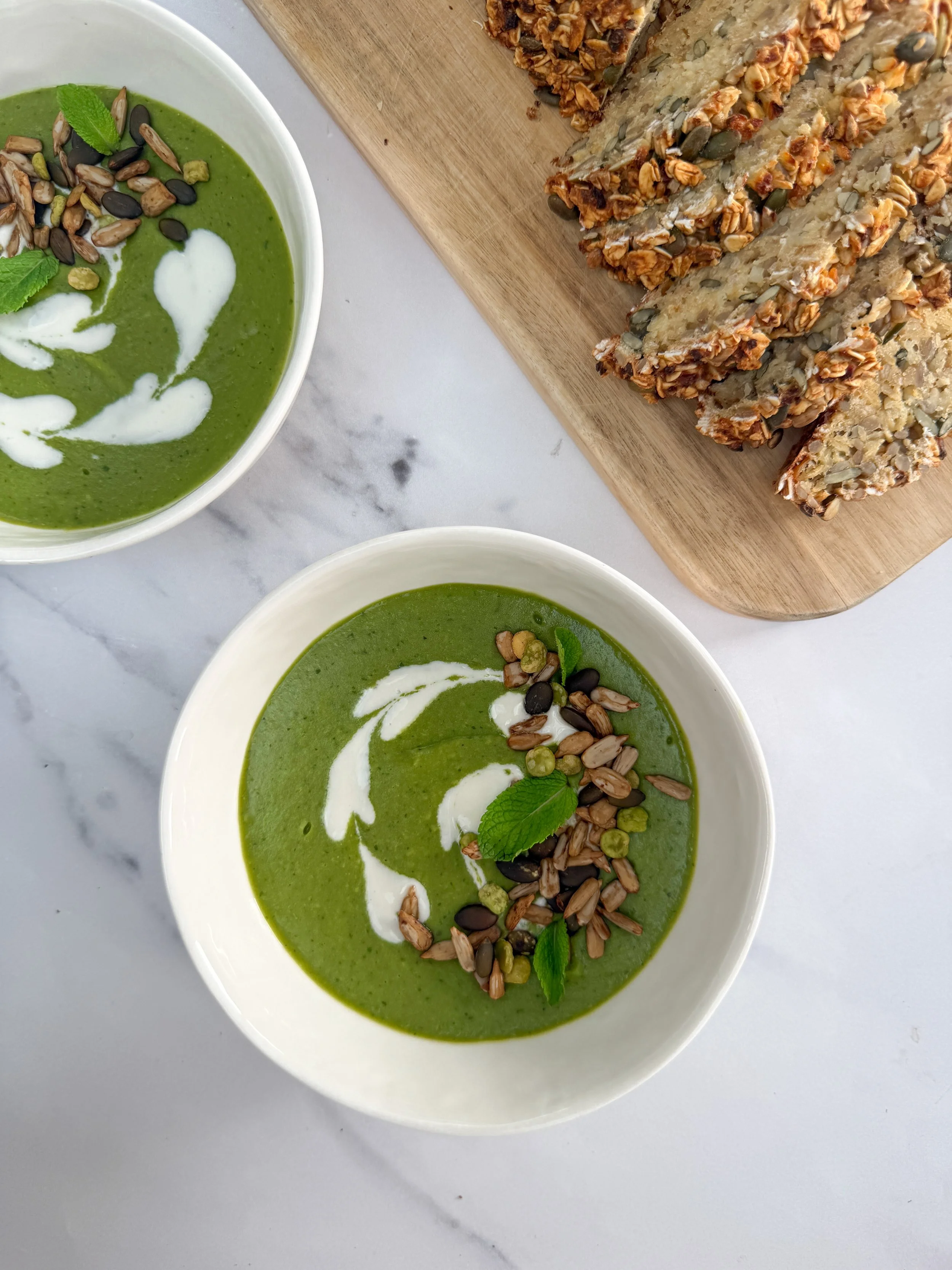 Pea, Mint &amp; Miso Soup
