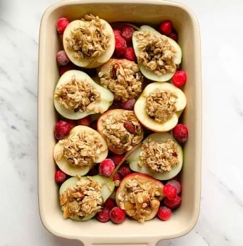 Baked Fruit With Oat Filling