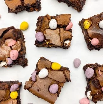Mini Egg Brownies