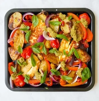 Halloumi &amp; Veg Traybake