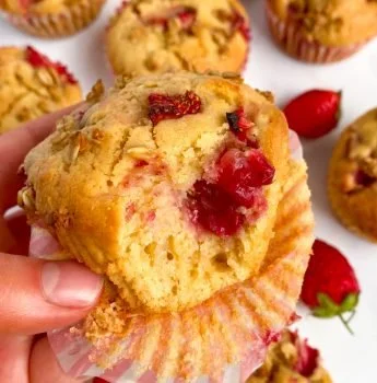 Strawberry Granola Muffins