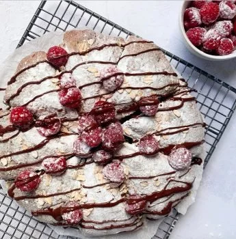 Raspberry Oat Scones