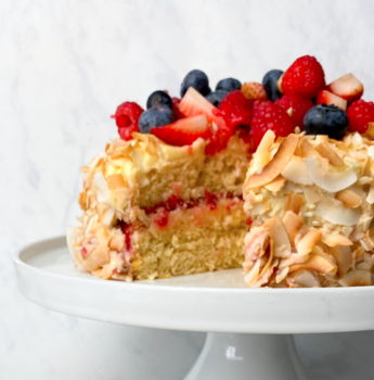 Raspberry Coconut Cake