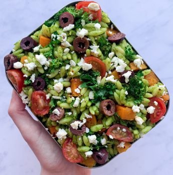 Orzo Salad With Kale Pesto