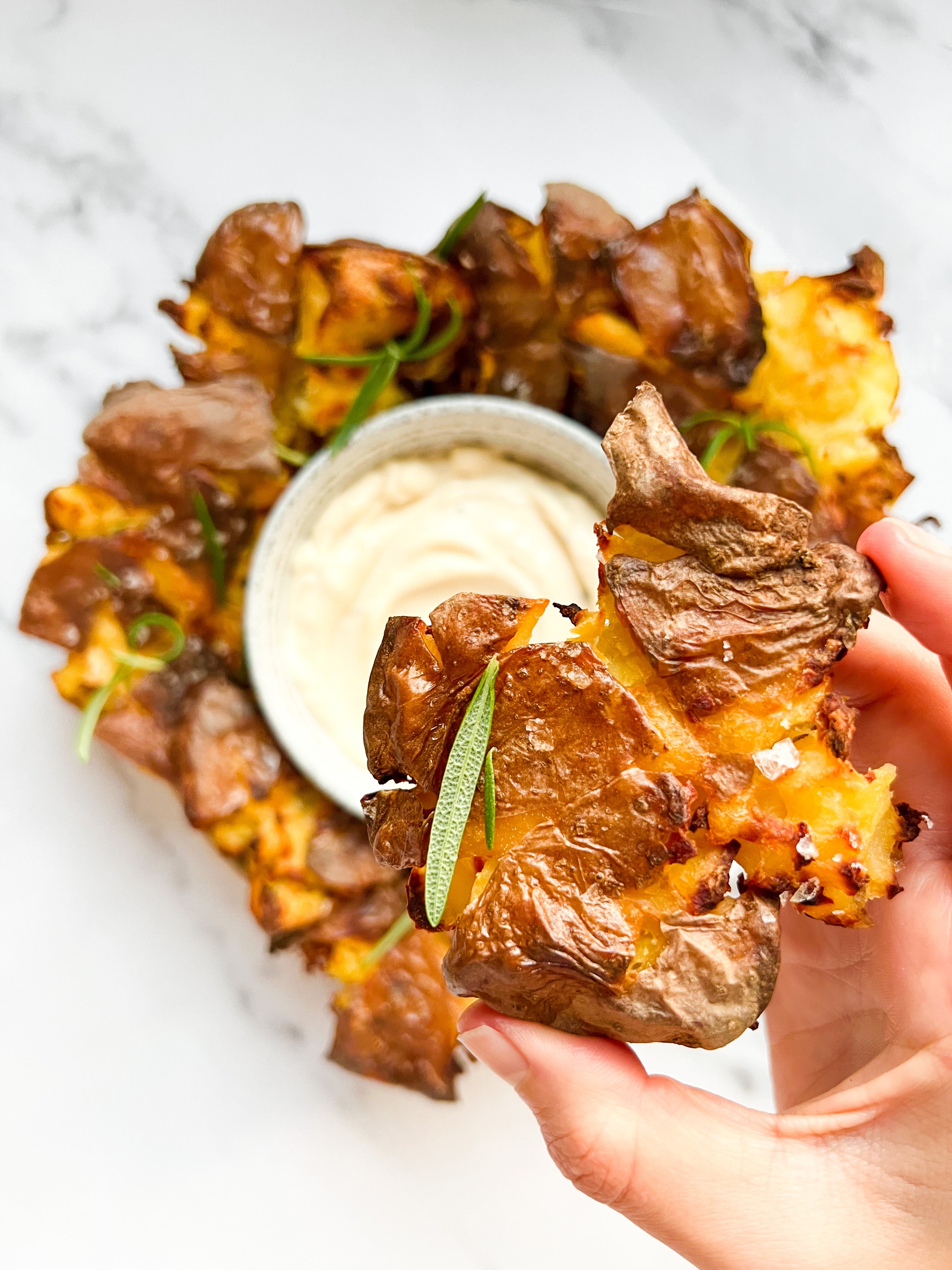 Ultra Crispy Smashed Potatoes