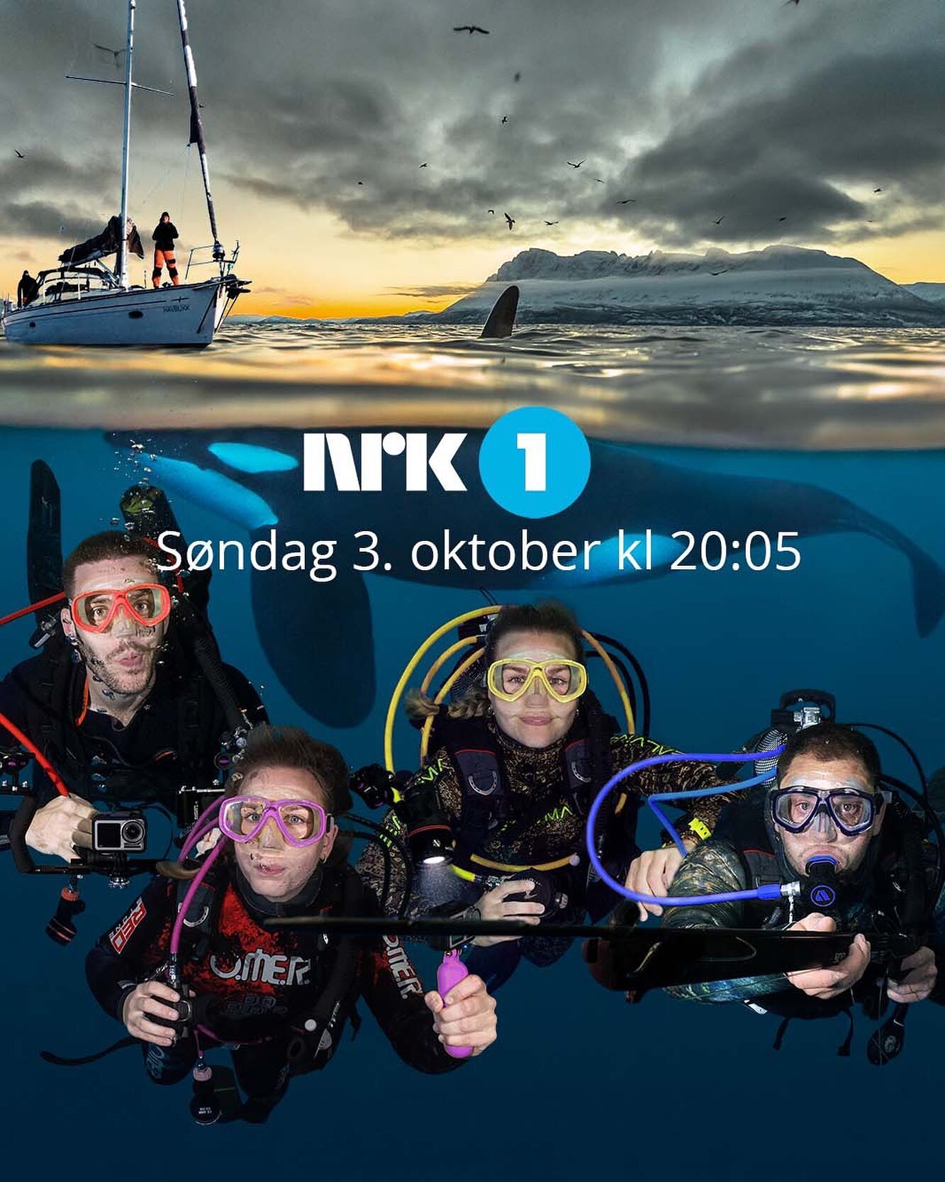 After over three years in the making, our TV-series is finally ready for airing!😅

Me, @henrikkehaugan , @hannahunnesviken and @olehammeroy spent a whole year on a sailboat documenting our adventures and life underwater along the Norwegian coast. 

