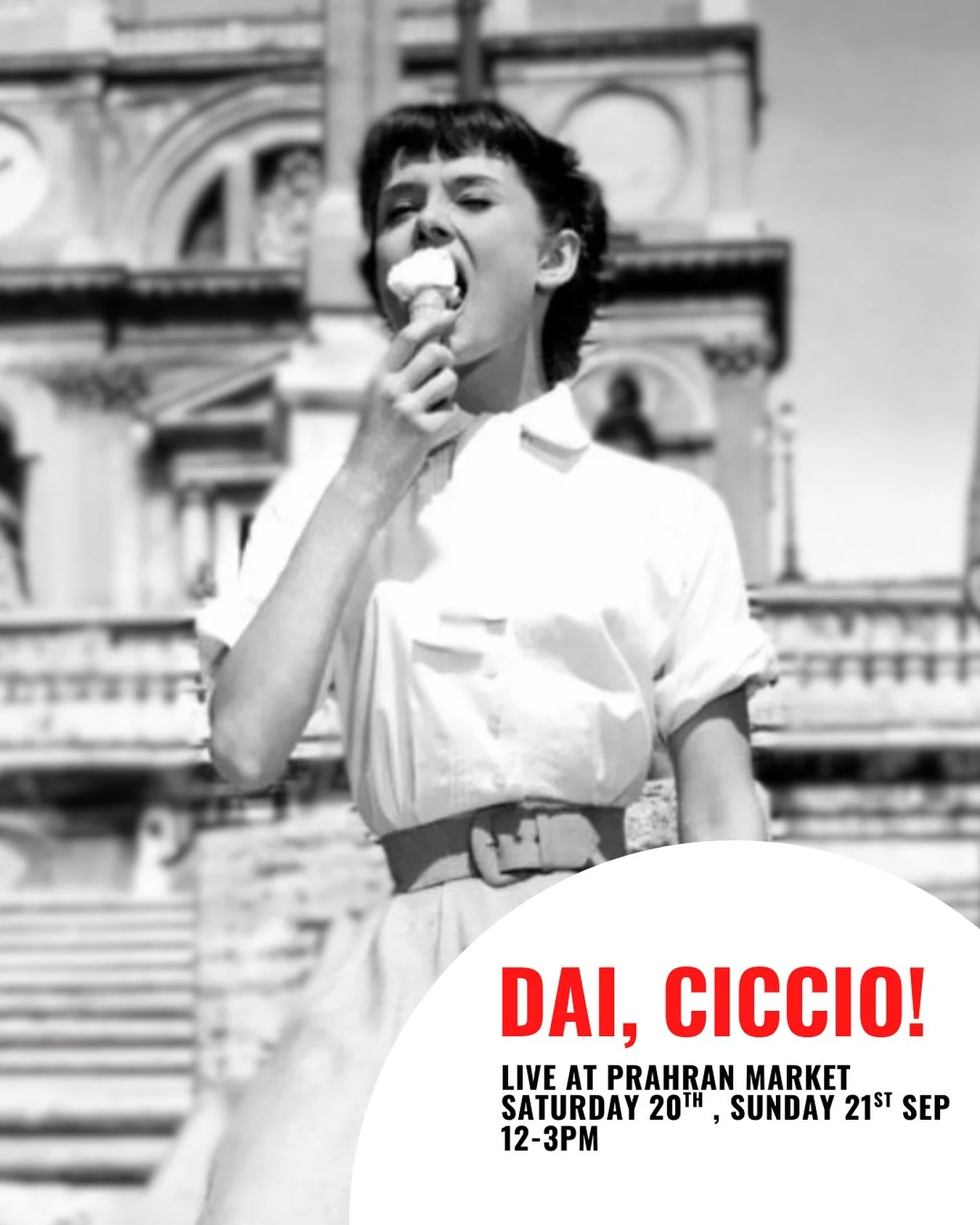 🍦🇮🇹 this weekend @prahranmarket is turning into little Italy, and we&rsquo;ll be playing! 

Come for the arancini, stay for us yelling &ldquo;Mambo Italiano&rdquo; like our lives depend on it.