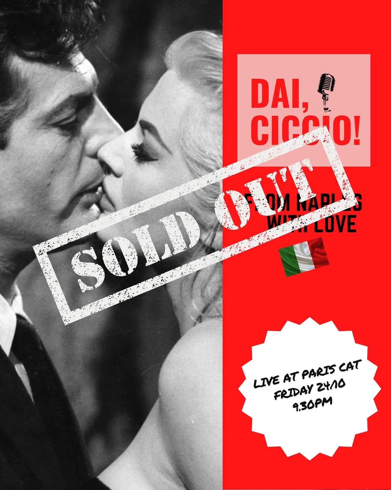 NON CI POSSO CREDERE- I don’t believe it: we are sold out SEVEN TIMES IN A ROW 🤯
We cannot wait to take you on a tour of the enchanting city of Naples with all its passionate, heart-wrenching melodies. 
Grazie mille!! 🥹🥹❤️