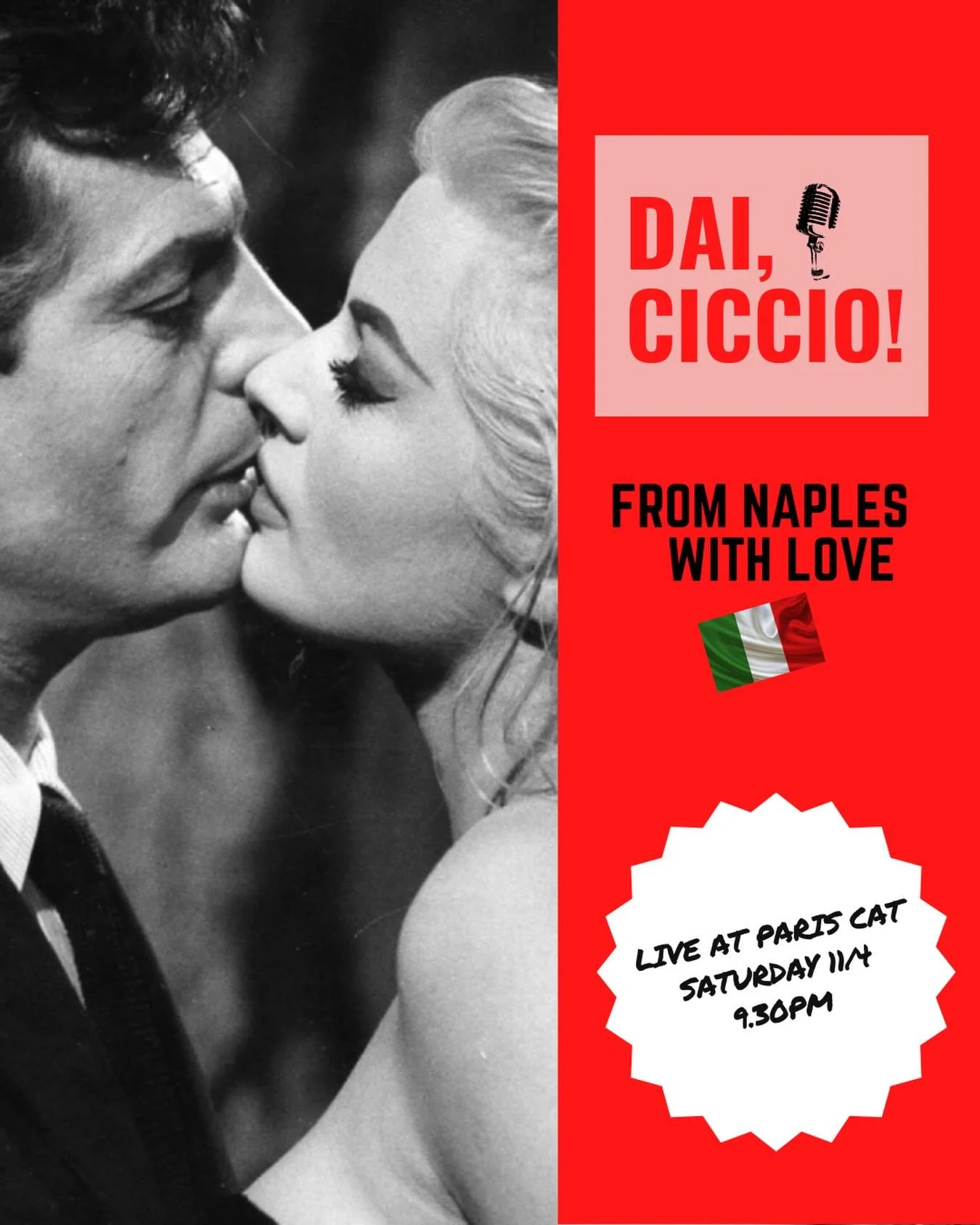 After a sold-out debut, From Naples with Love is back for a second night. Because one evening of Neapolitan drama simply wasn&rsquo;t enough. 🇮🇹

For this special concert, Dai, Ciccio! takes a detour from our usual repertoire and heads straight to 