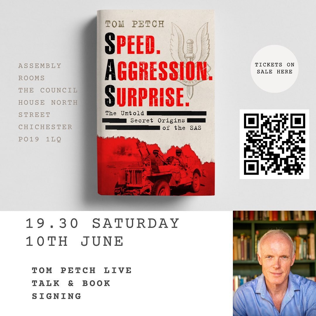 @festofchi 10th June in conjunction with @petworthbookshop tickets for both talk and livestream available now.