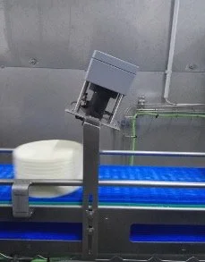 Inline NIR moisture measurement.