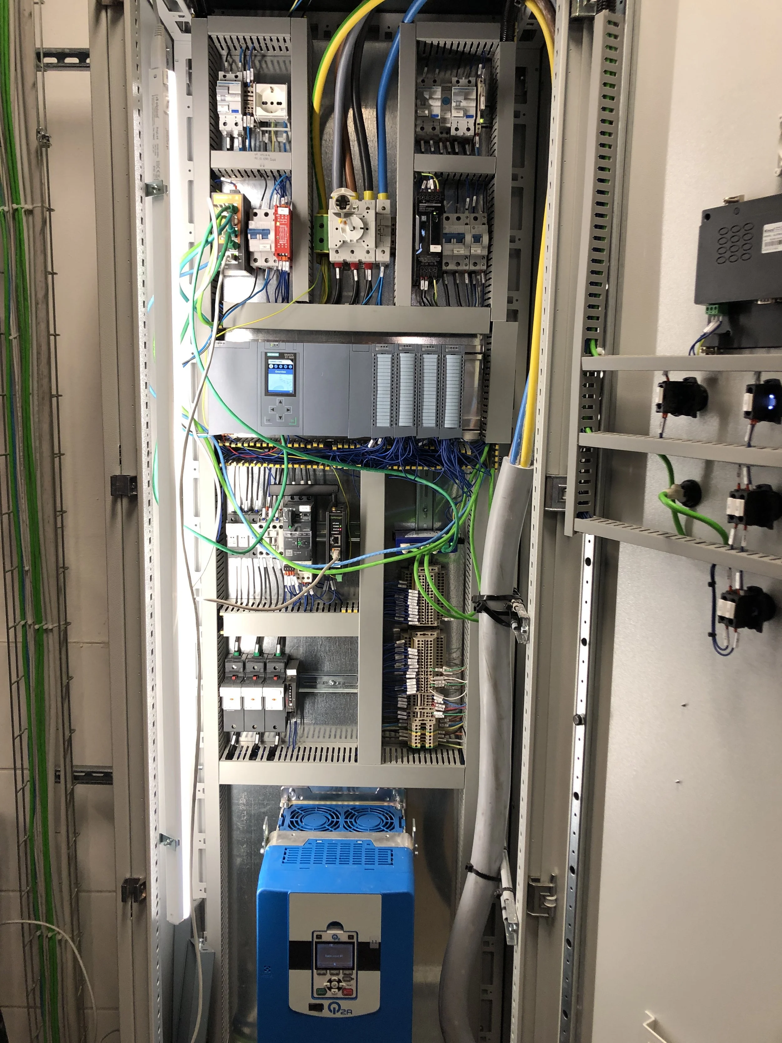 PLC cabinet.