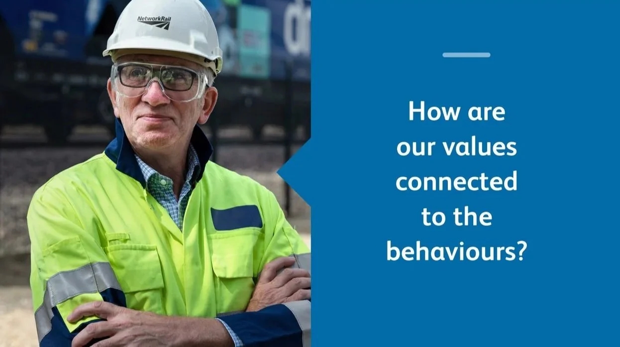 Network Rail. Values and behaviours internal comms