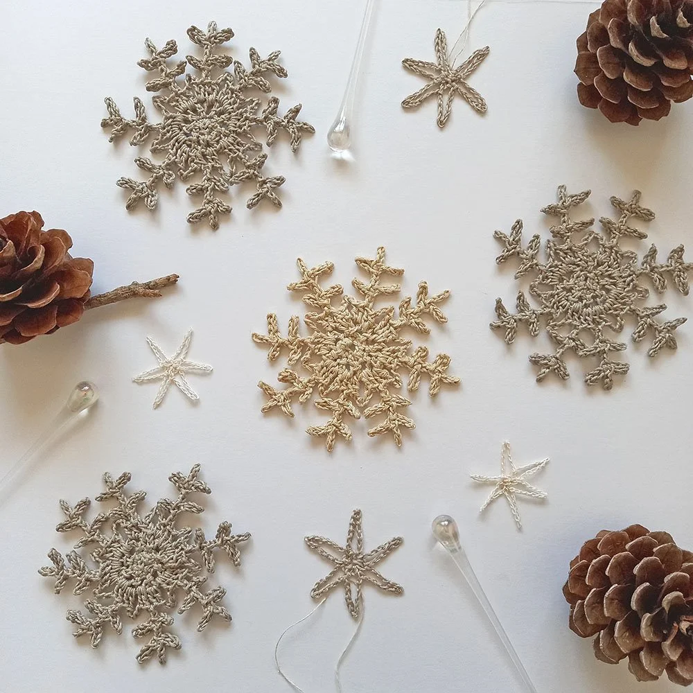 Easy Crochet Snowflake Free Pattern for Christmas Decor