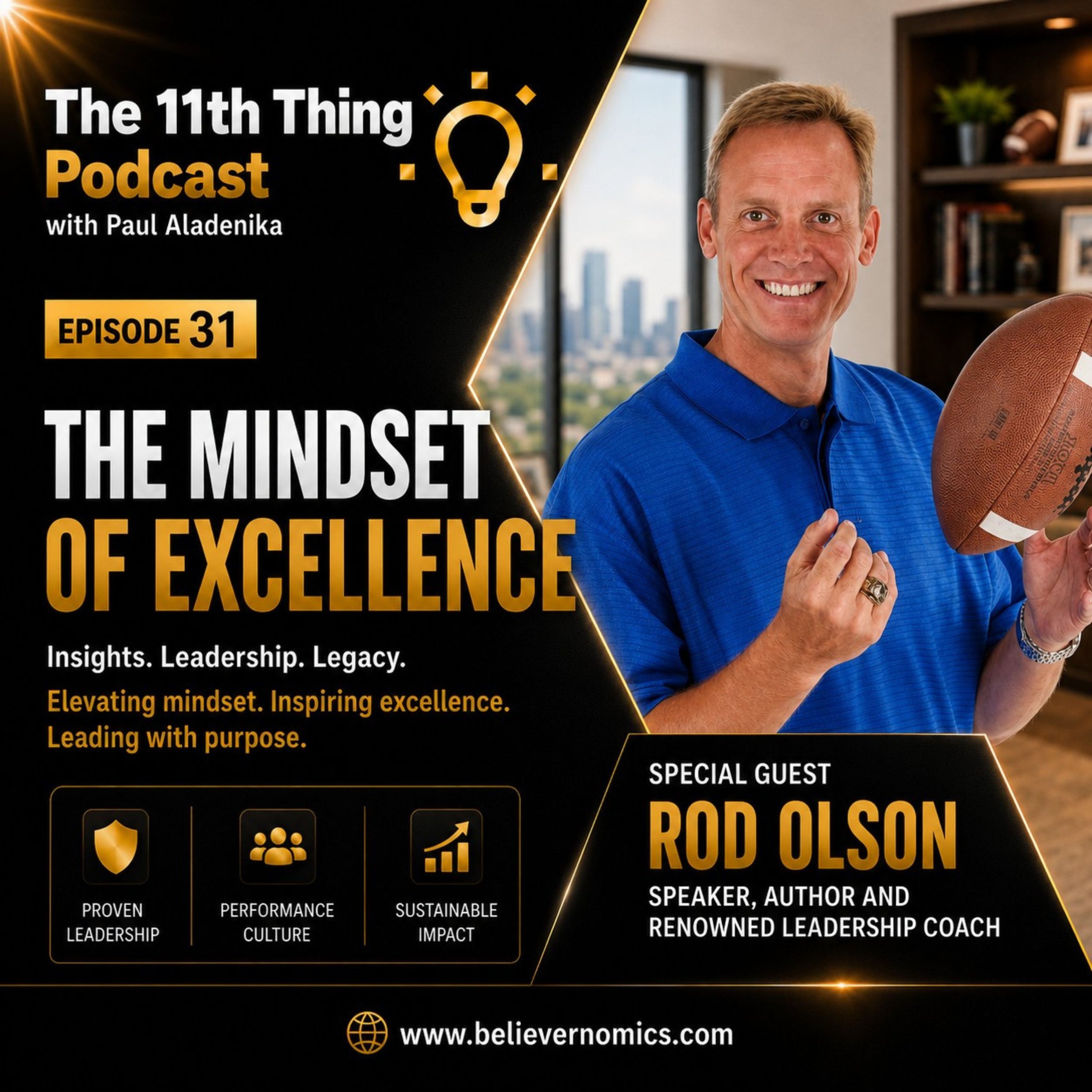The mindset of excellence with special guest Rod Olson
