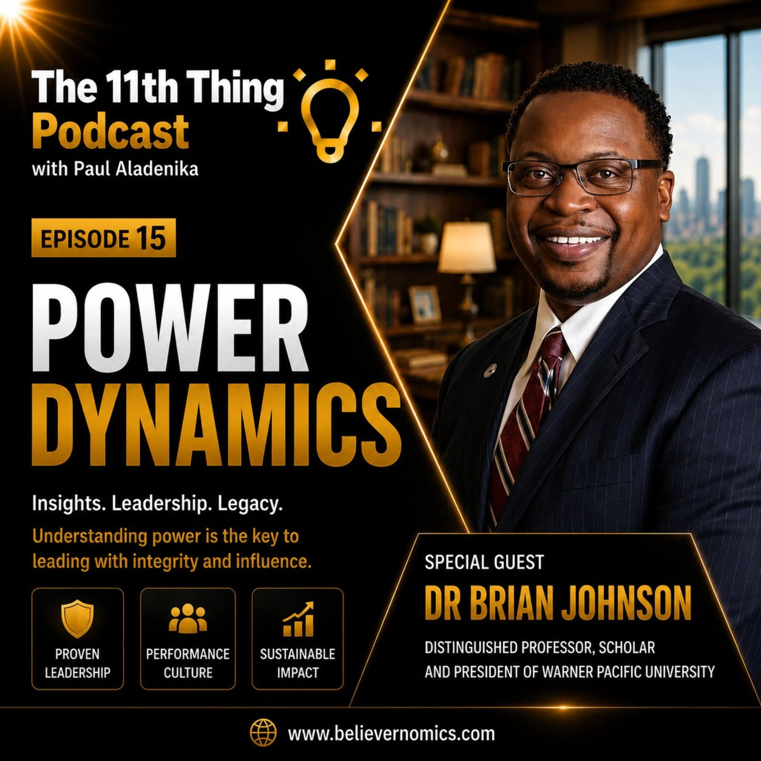 Power dynamics with special guest Dr Brian Johnson