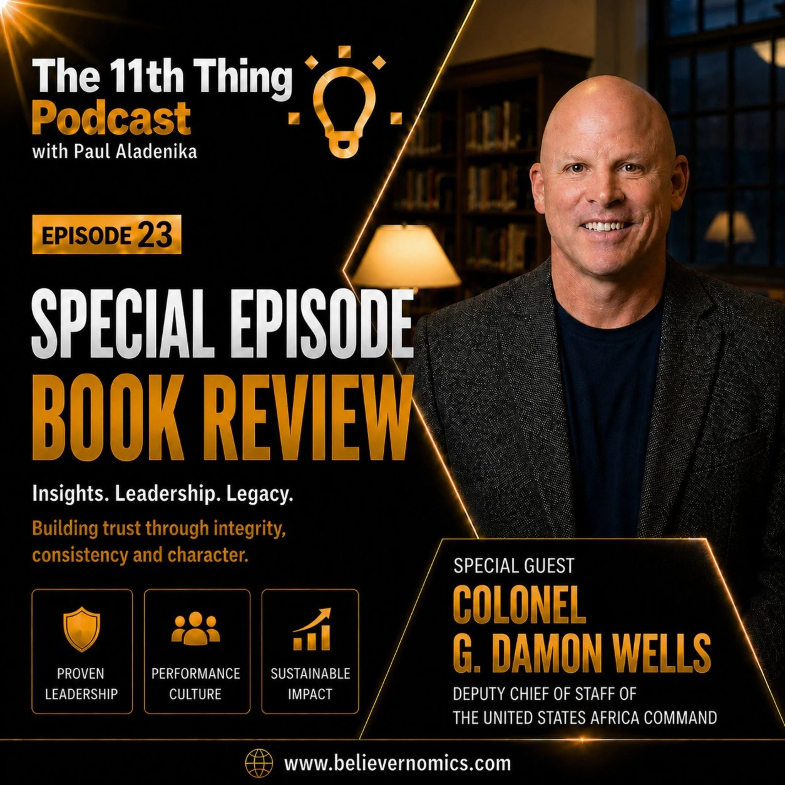 Special episode book review with Colonel G. Damon Wells [US Army]