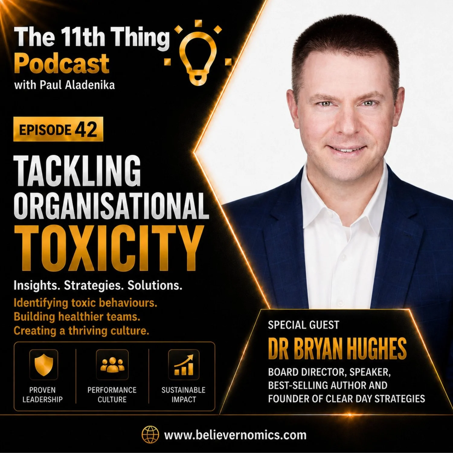 Tackling organisational toxicity with special guest Dr Bryan Hughes episode artwork